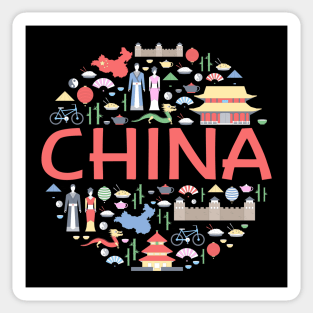 china concept Sticker